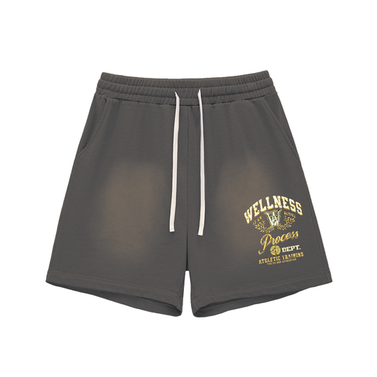 Wellness Sun Fade Raw-Edge Shorts