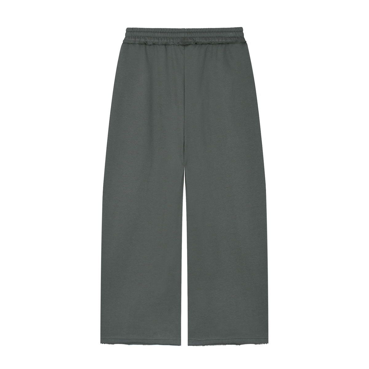 Active Wide Leg Raw Edge Sweatpants