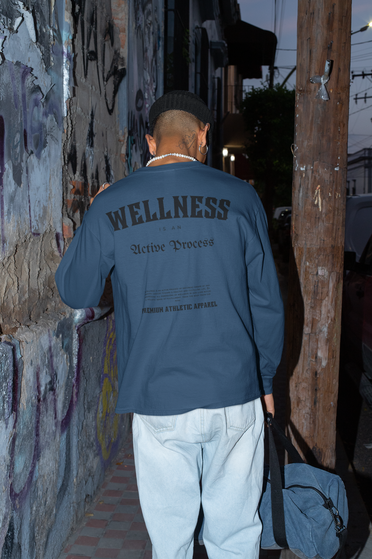 Wellness Classic Long-Sleeve Tee-Black