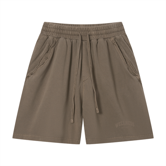 Wellness Vintage Raw-Edge Shorts