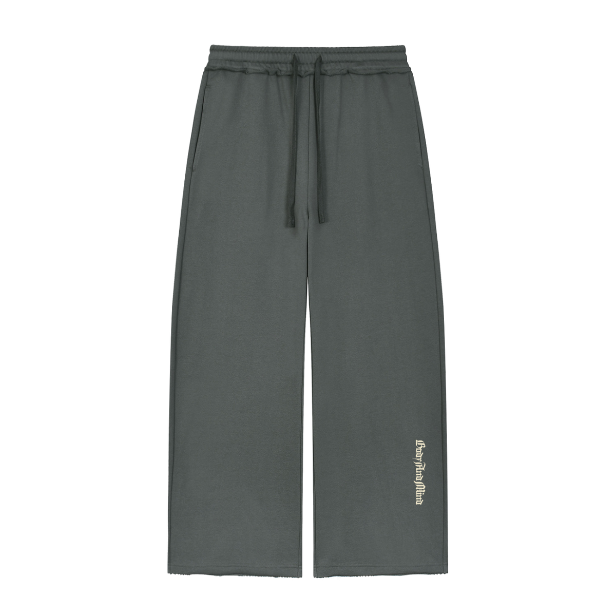 Active Wide Leg Raw Edge Sweatpants