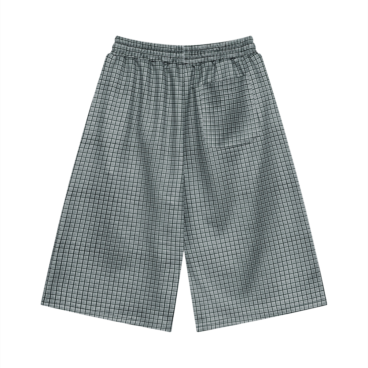 Active Plaid Drawstring Shorts
