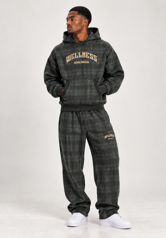 Wellness Plaid Hoodie