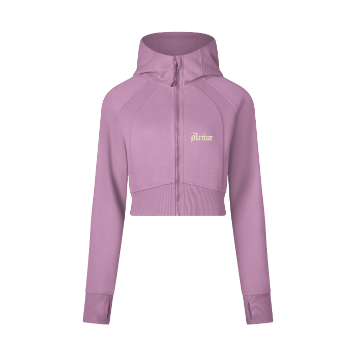 Active Cropped Runners Hoodie