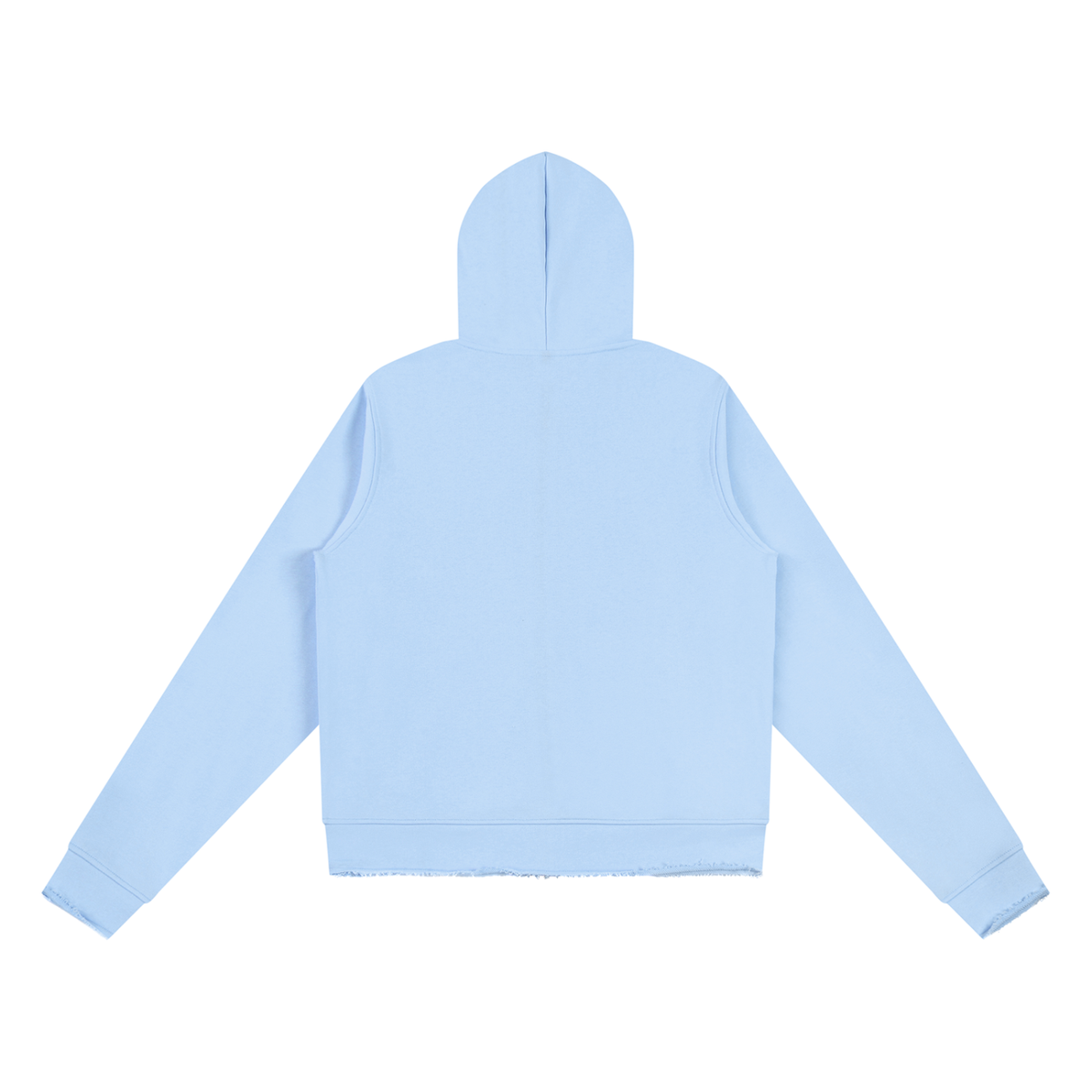 Active Raw Edge Full Zip Hoodie