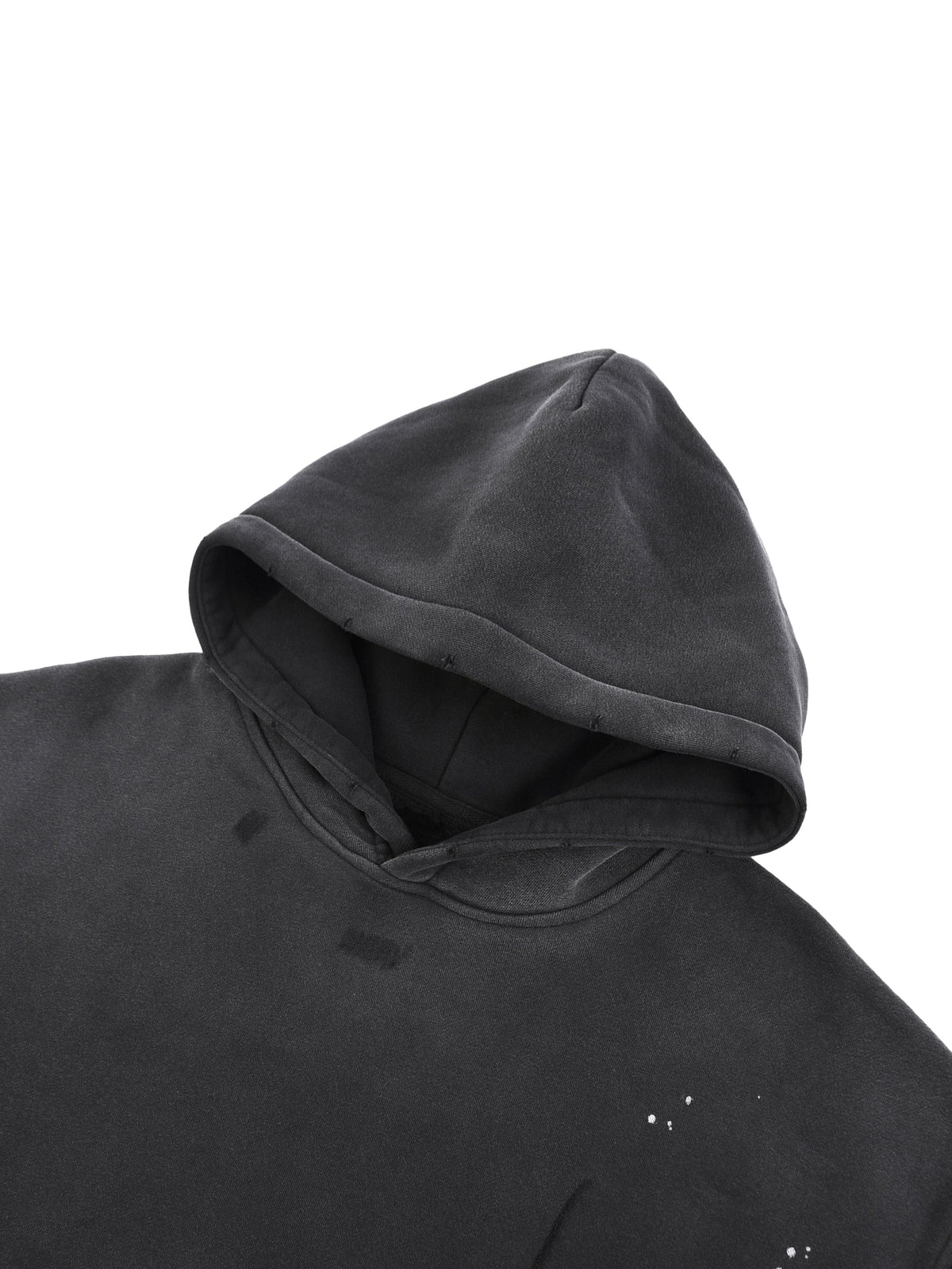 Active Frayed Fleece Hoodie-Yellow