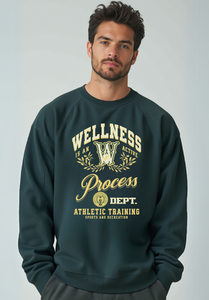 Wellness Graphic Luxe Crewneck Sweatshirt (Green)