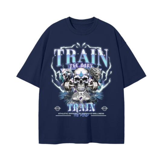 TTBTTM Skull Graphic Tee-Blue