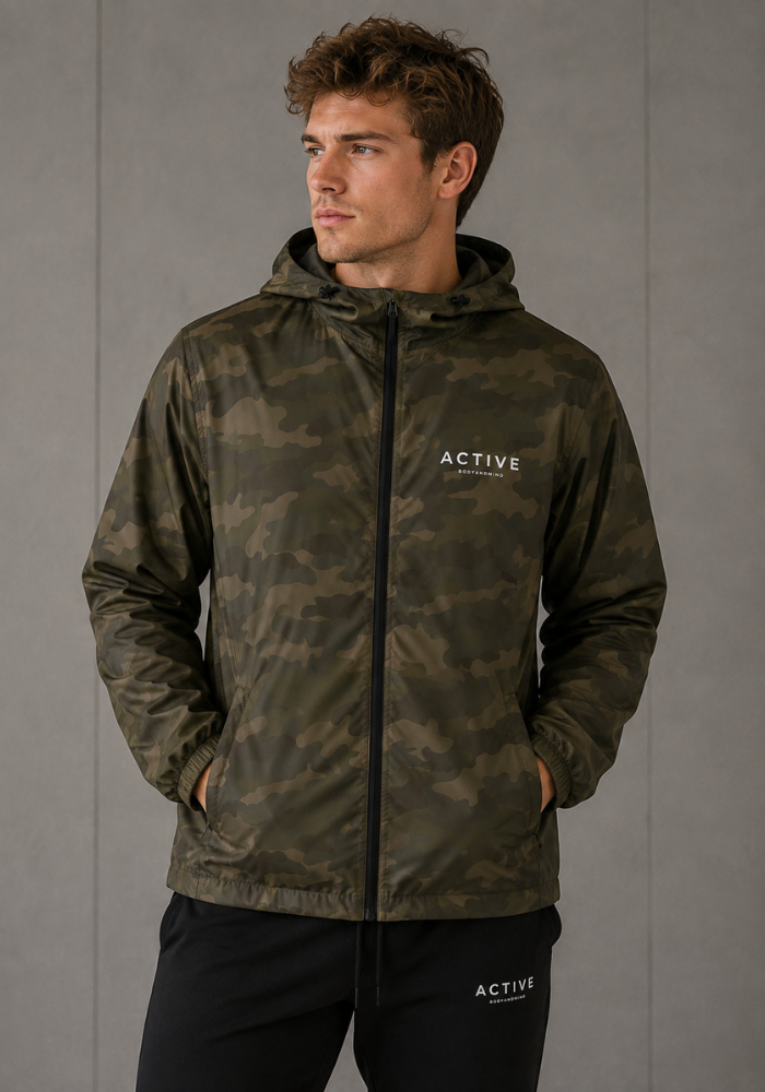Active Lightweight Windbreaker-Camo