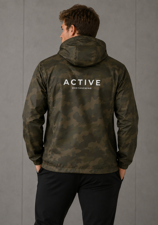 Active Lightweight Windbreaker-Camo