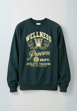 Wellness Graphic Luxe Crewneck Sweatshirt (Green)