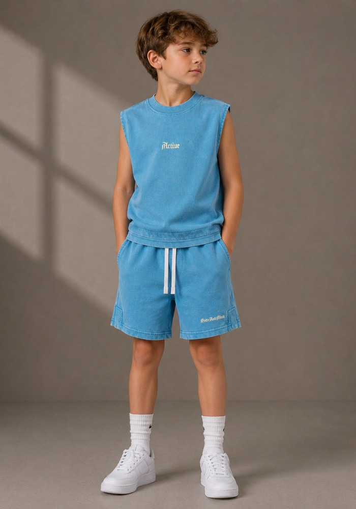 Active Youth Snow-Washed Shorts