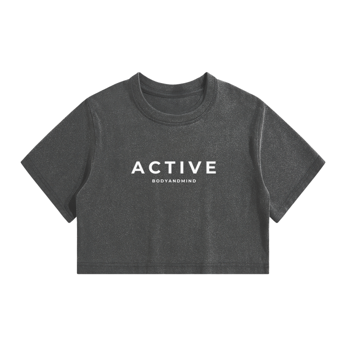 Active Crop Top Tee