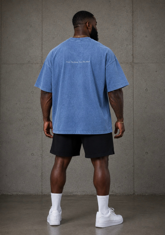 TTBTTM Beast Acid Wash Tee-Blue