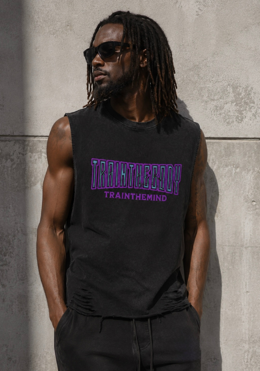 TTBTTM Raw-Hem Tank-Purple