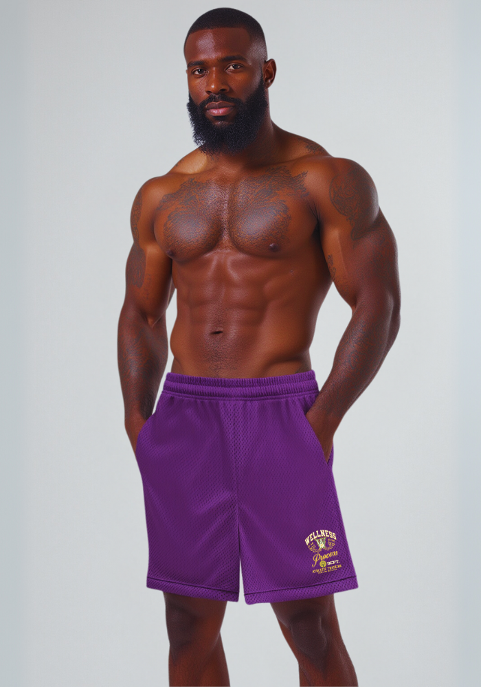 Wellness Mesh Shorts Purple