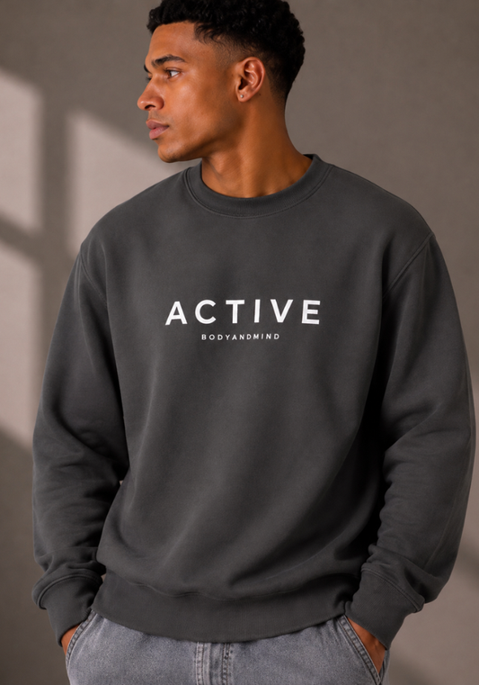 Active 500 Crew-Grey