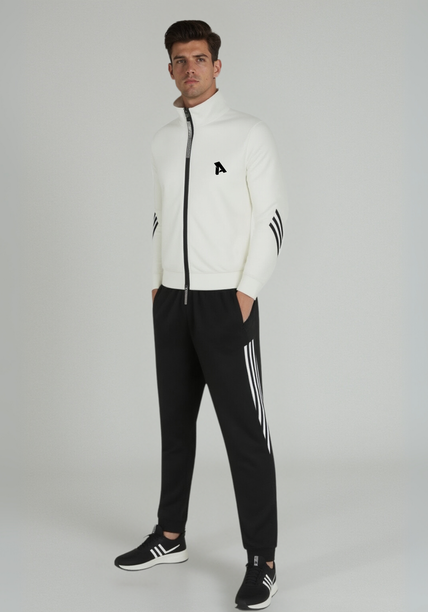 Active Track Suit-White