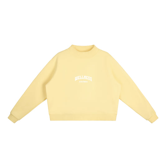 Wellness Fleece Mock-Neck Sweatshirt