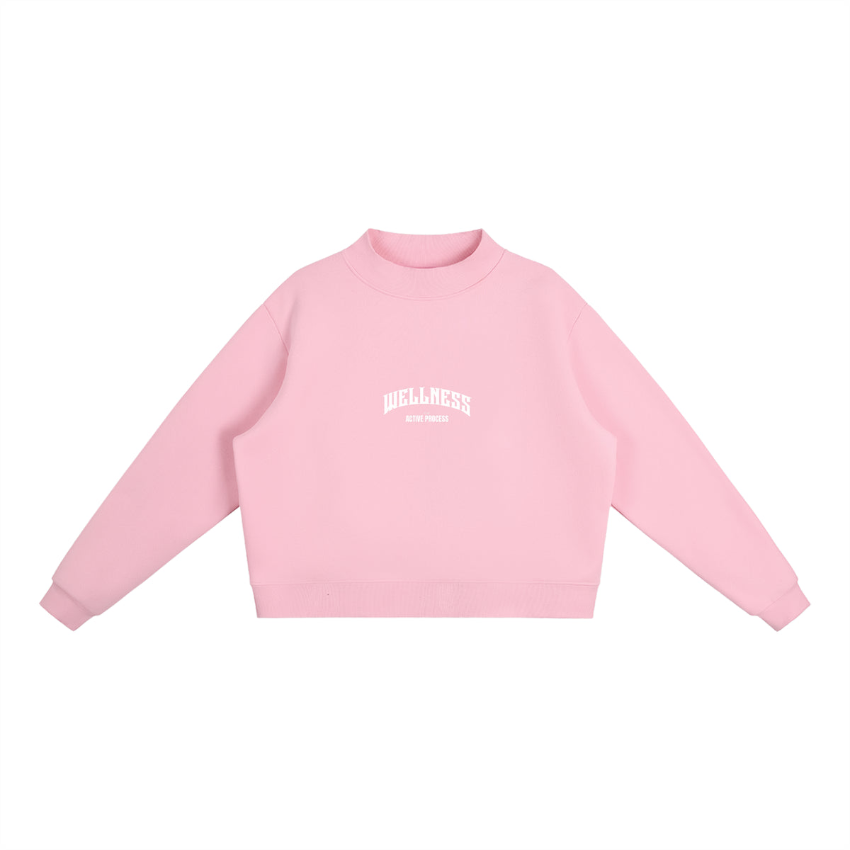 Wellness Fleece Mock-Neck Sweatshirt