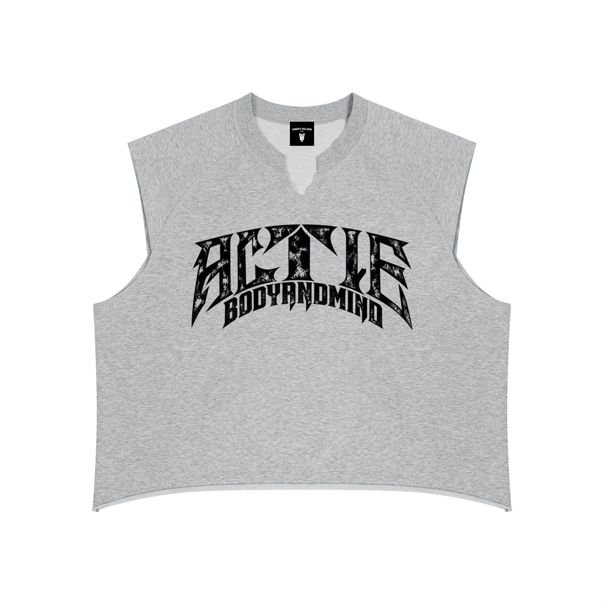 Active Boxy Raw Hem Tank