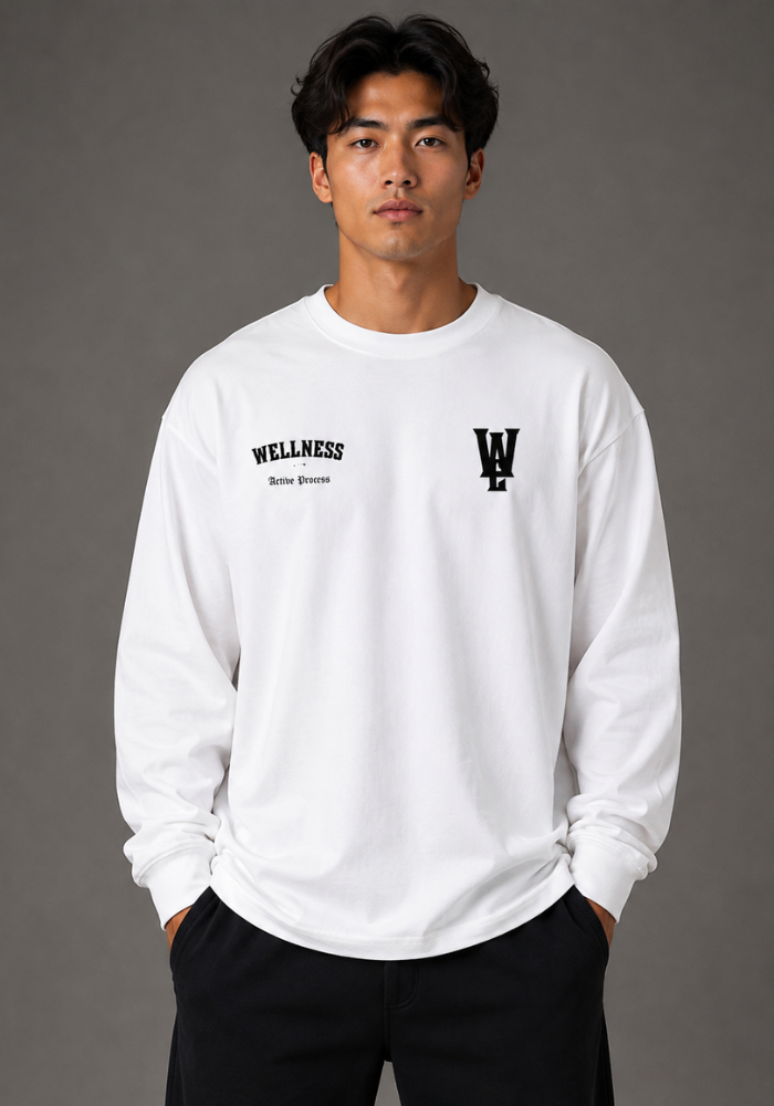Wellness Classic Long-Sleeve Tee-Black