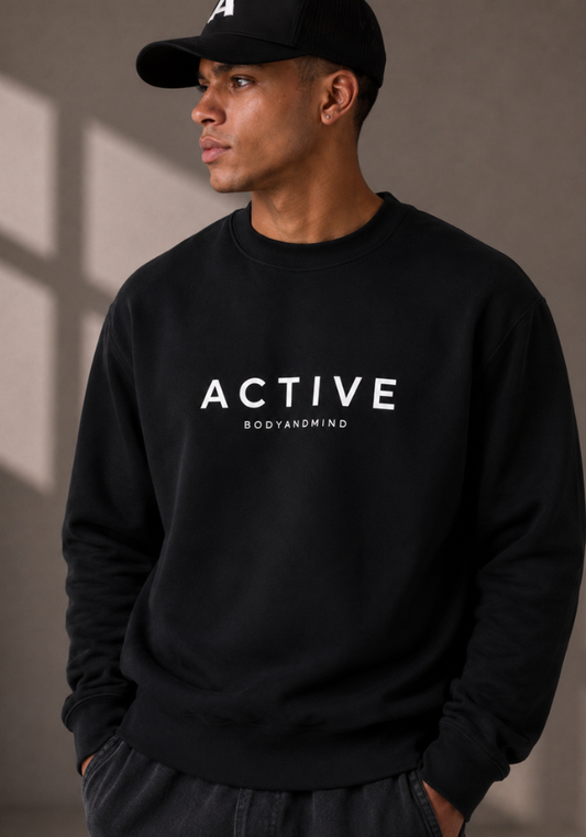 Active 500 Crew-Black