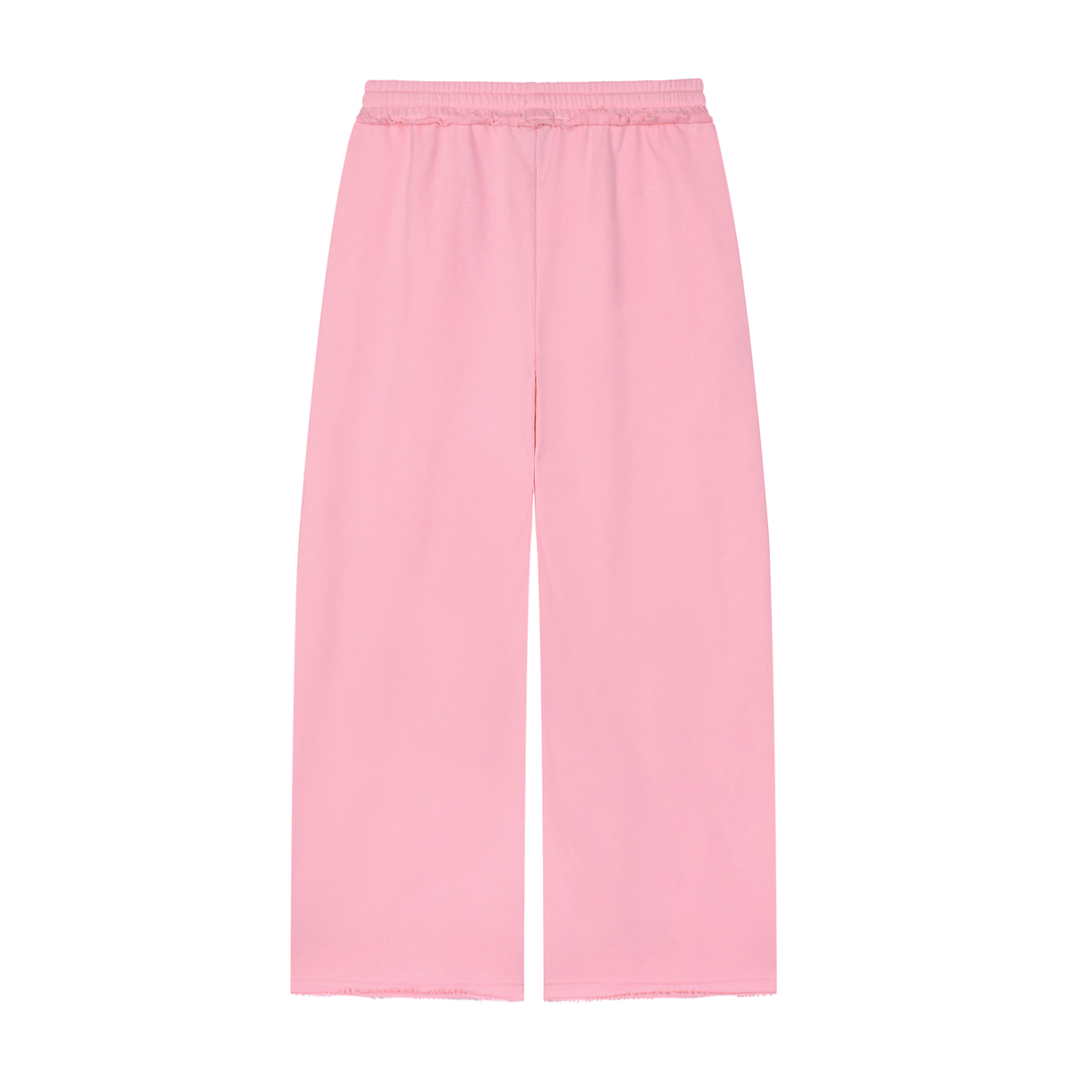 Active Wide Leg Raw Edge Sweatpants