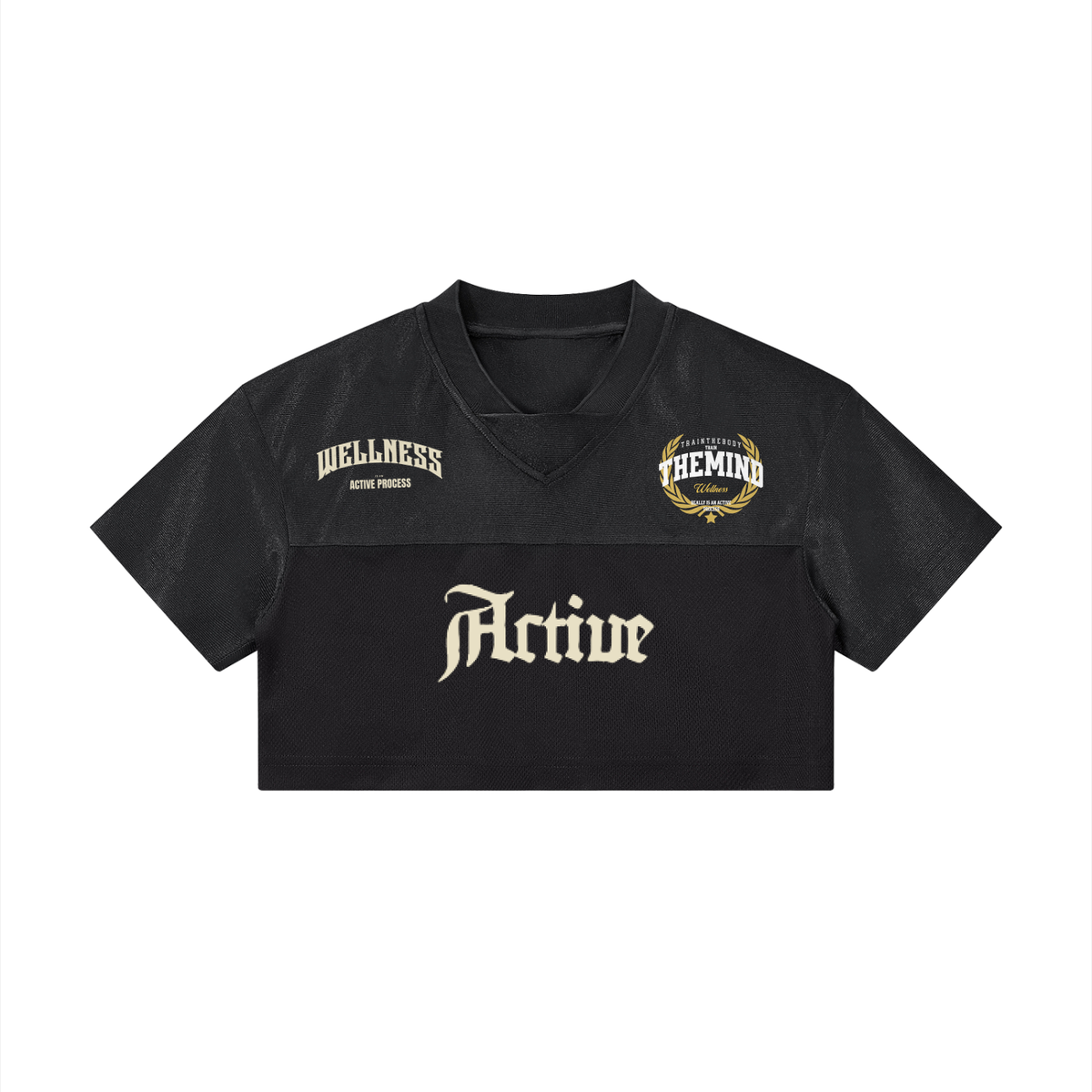 Active Cropped V-Neck Jersey