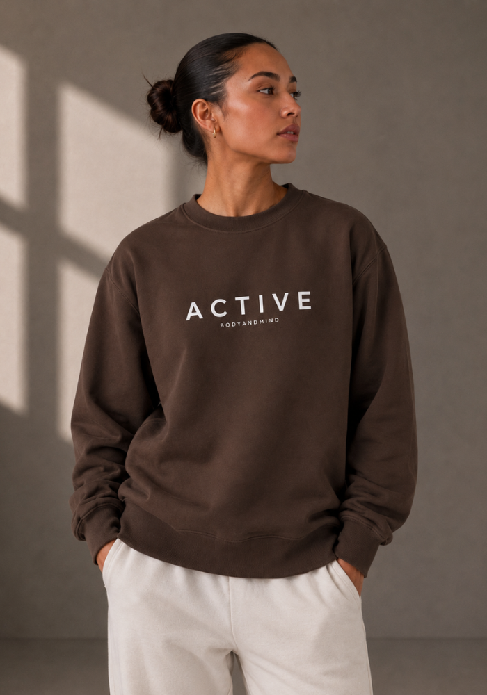 Active 500 Crew-Chocolate