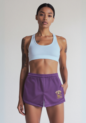 Wellness Mesh Shorts Purple
