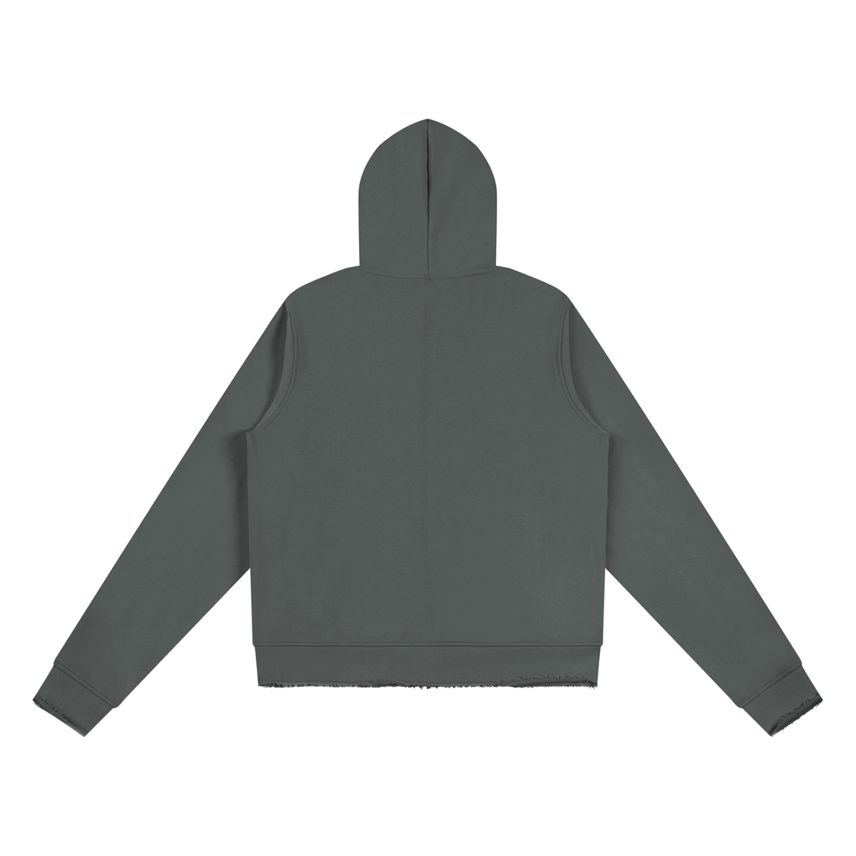 Active Raw Edge Full Zip Hoodie