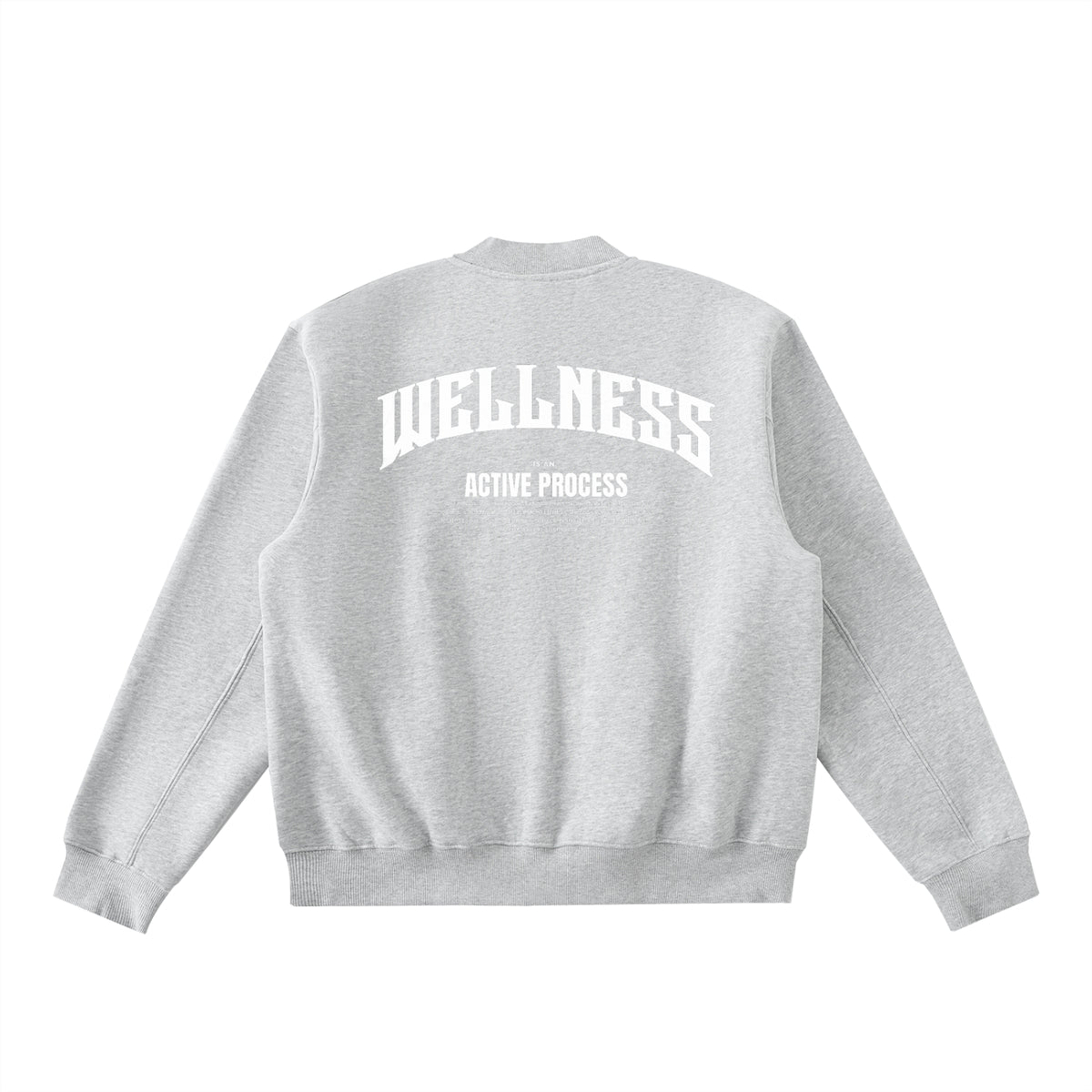 Wellness Zip-Up Fleece Varsity Jacket