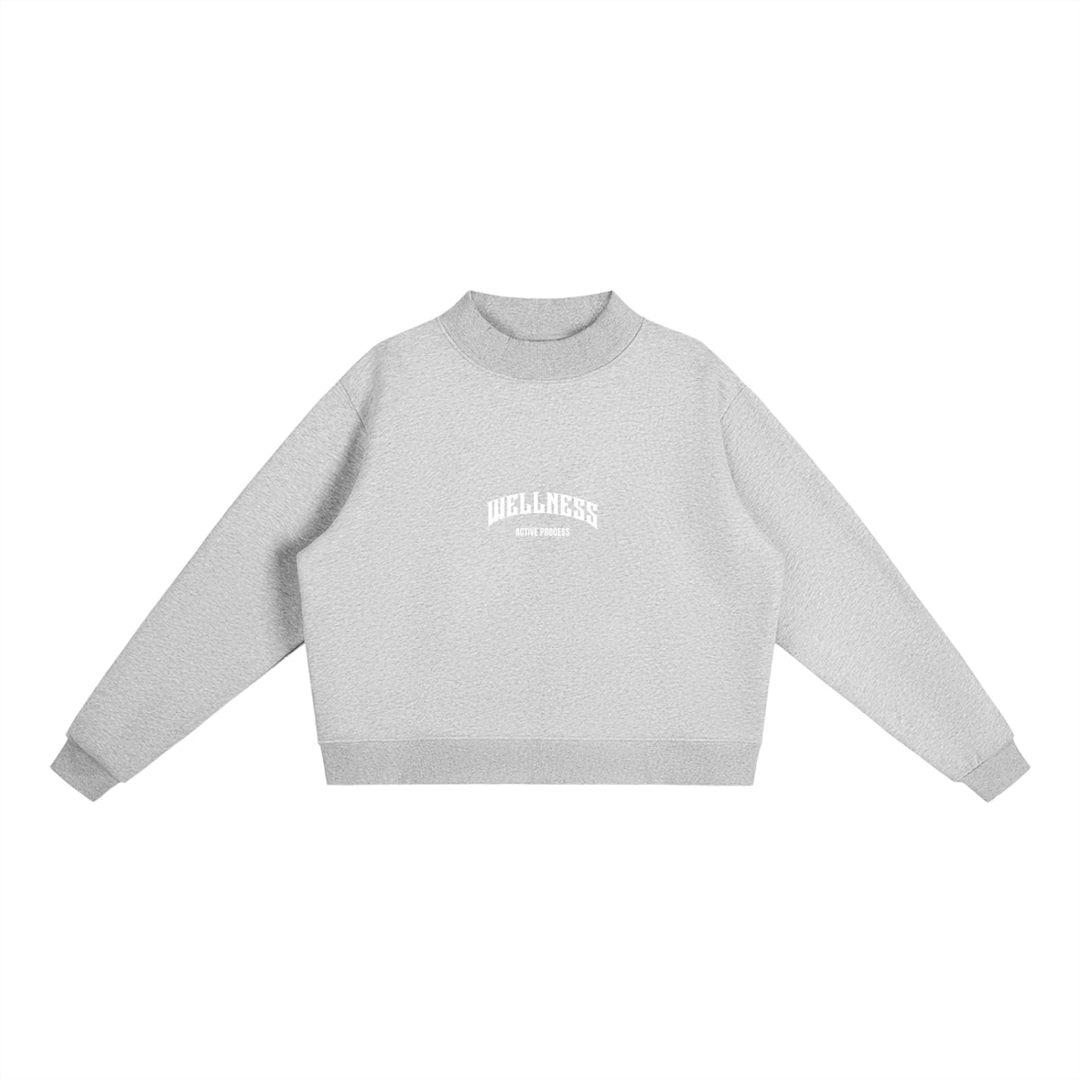 Wellness Fleece Mock-Neck Sweatshirt