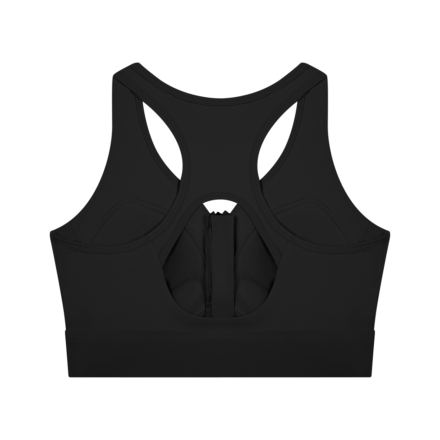 Active Cropped Zip Sports Bra
