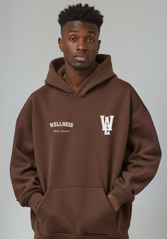 Wellness Super Soft Oversize Hoodie-Brown