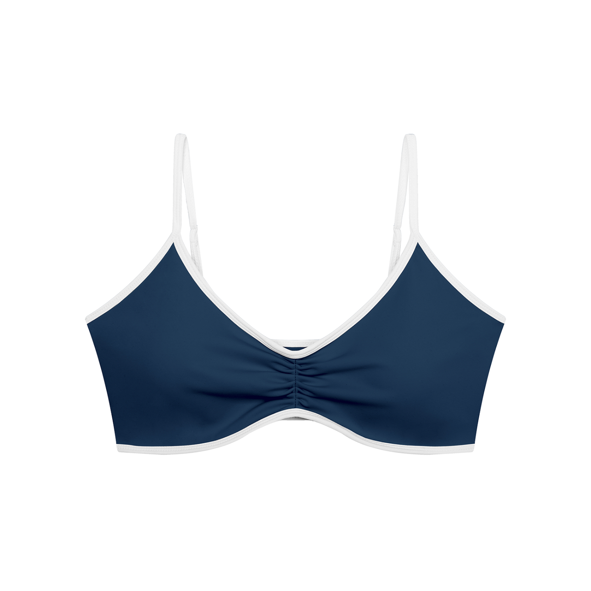Wellness Ruched V-Neck Sports Bra