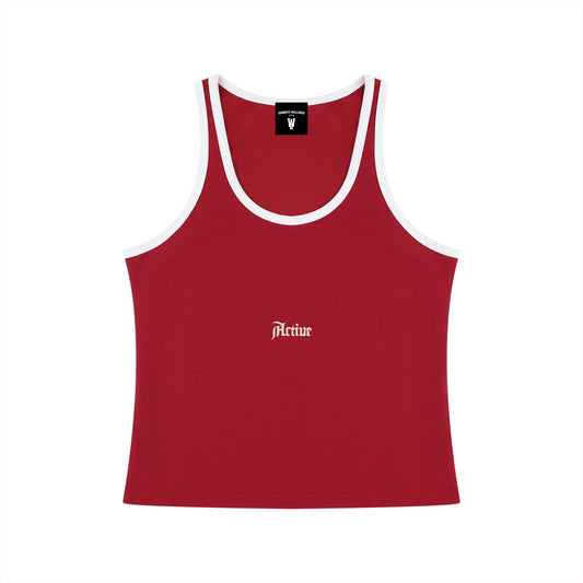 Active Color Block Cropped Tank