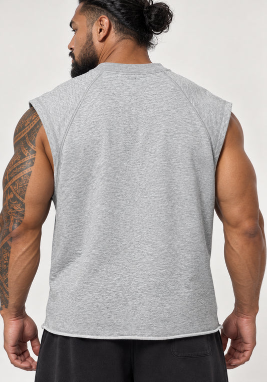 Active Boxy Raw-Hem Tank