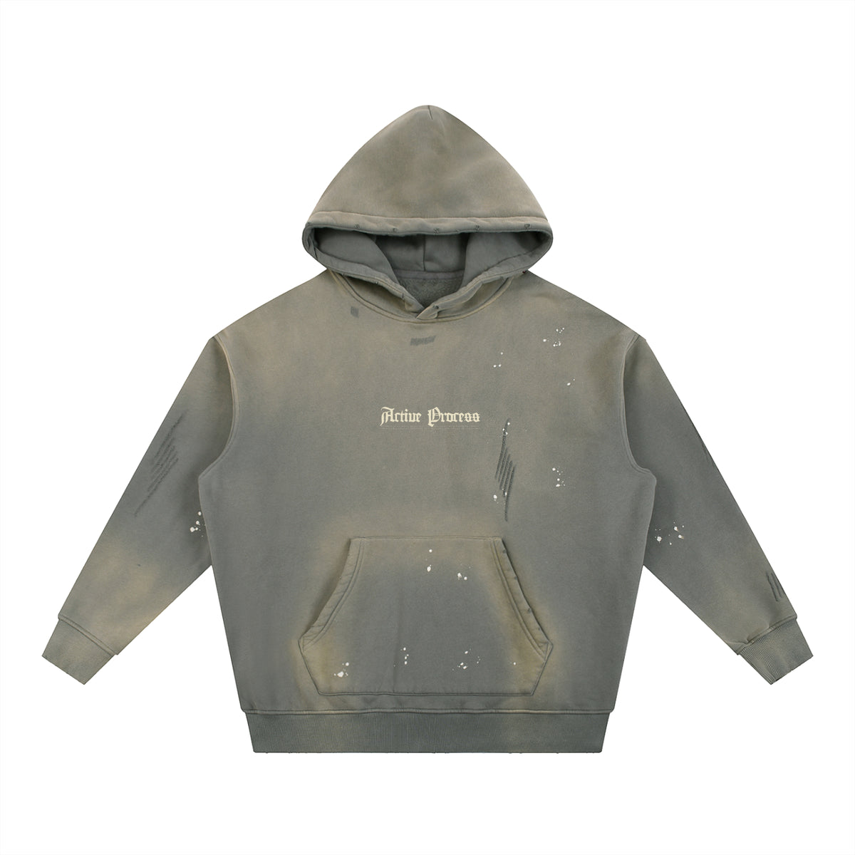 Active Frayed Fleece Hoodie