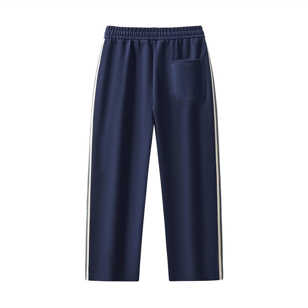 Wellness Side-Stripe Straight-Leg Pants
