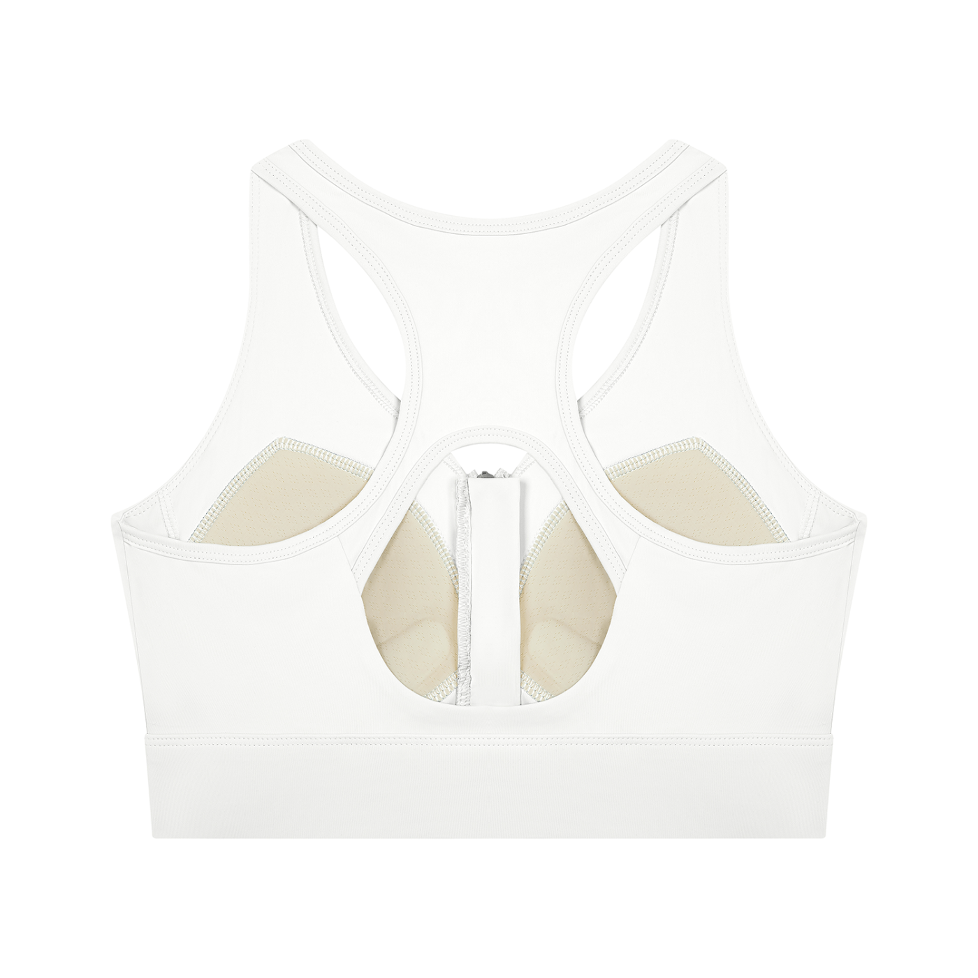 Active Cropped Zip Sports Bra