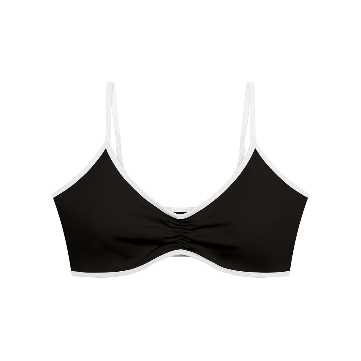 Wellness Ruched V-Neck Sports Bra