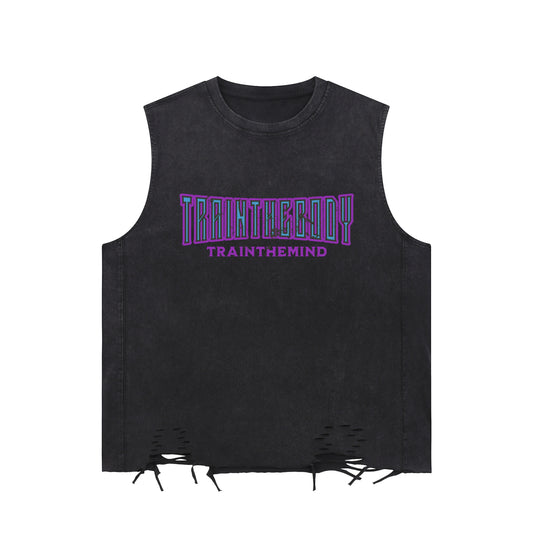 TTBTTM Raw-Hem Tank-Purple
