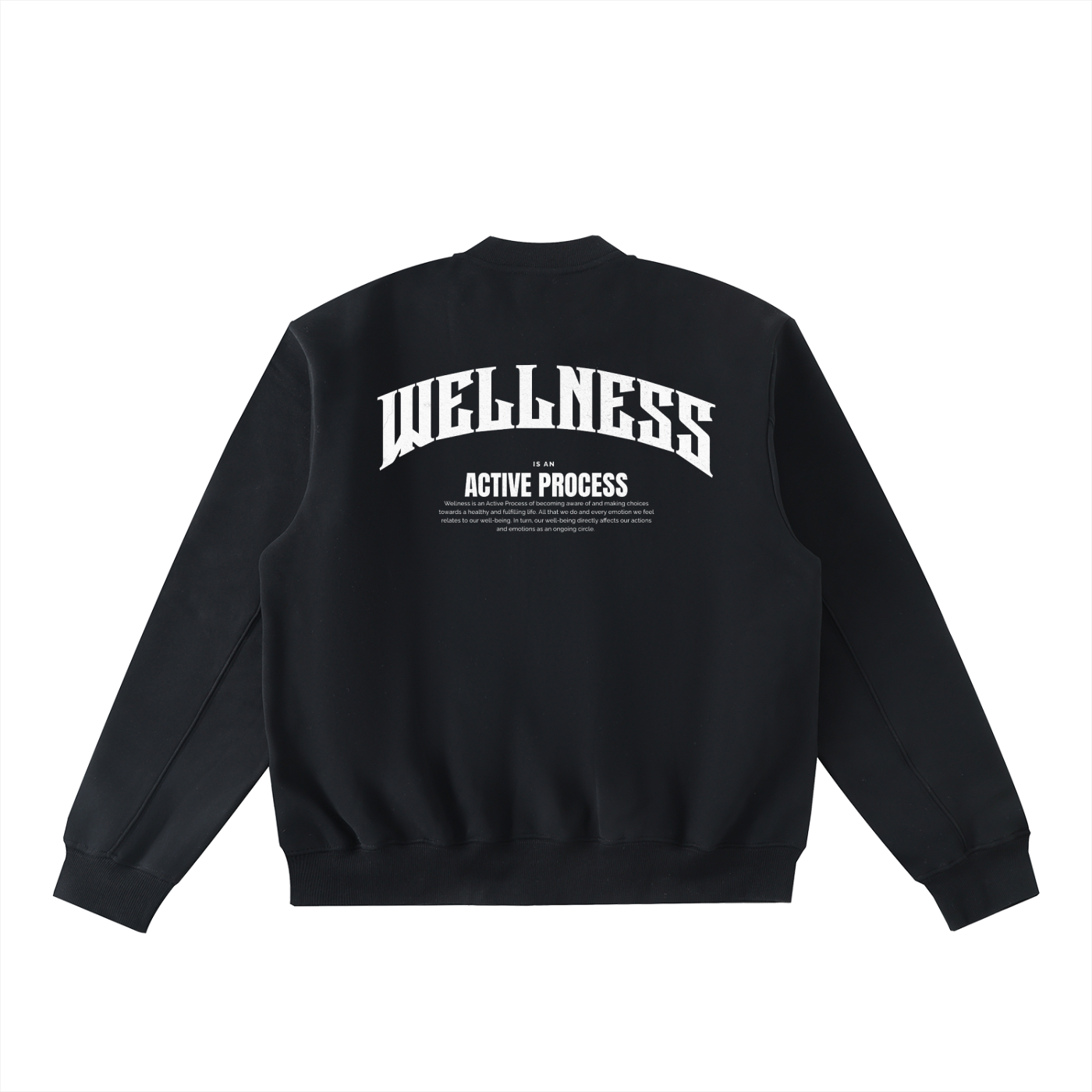 Wellness Zip-Up Fleeced Varsity Jacket