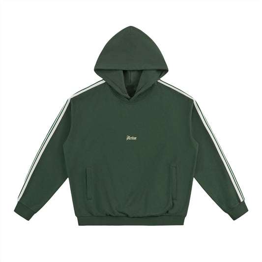 Active Stripe Drop-Shoulder Hoodie