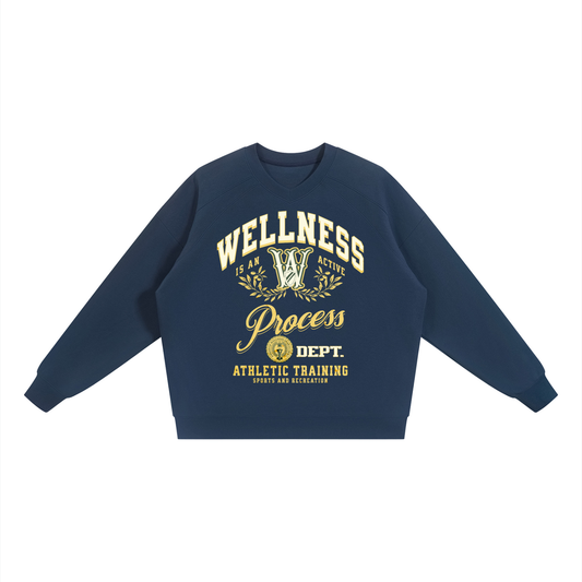 Wellness Sport V-Neck Crew-Navy
