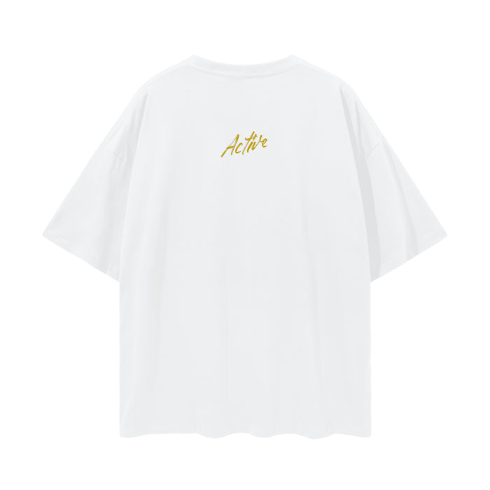 Active Beast Graphic Tee-Gold