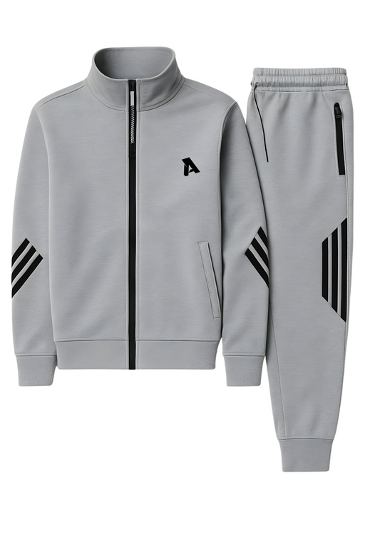 Active Track Suit-Grey