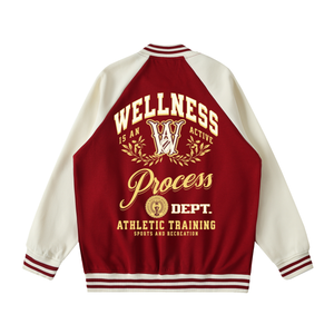 Wellness Varsity Jacket (Red)